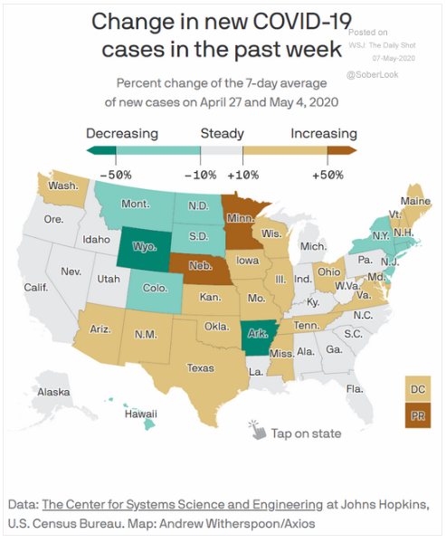 covid-19 new cases by state